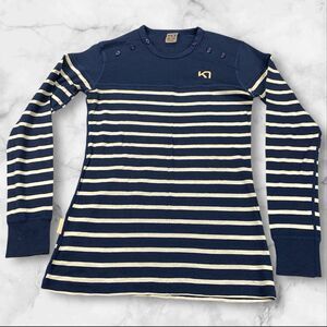 Kari Traa Women's Maske Wool Base Layer Top Size Small Blue